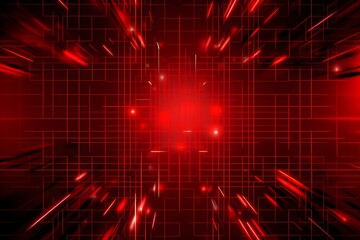 Red abstract technology pattern background