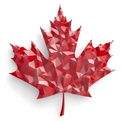 Canadian maple leaf abstract symbol