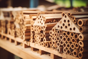 Insect hotel creation. Generative AI