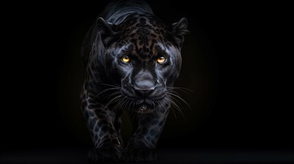 portrait of a black panther