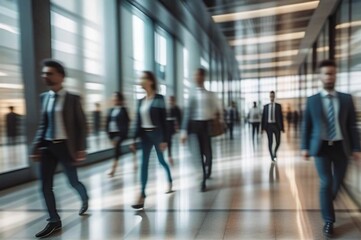 Fototapeta premium people walking in airport