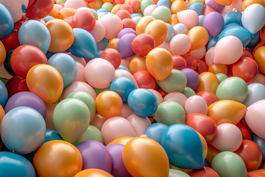 colorful balloons. Generative AI