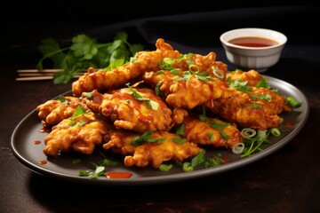 Indian Chicken Pakora Traditional Punjabi Food