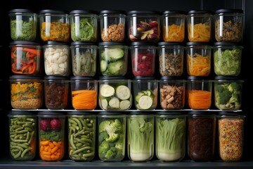 Optimize weekly meals using storage containers. Generative AI