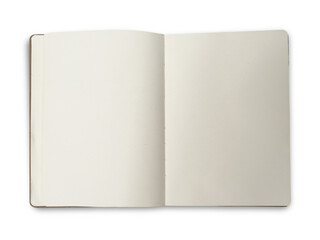 Blank empty copy space white open book, cut out