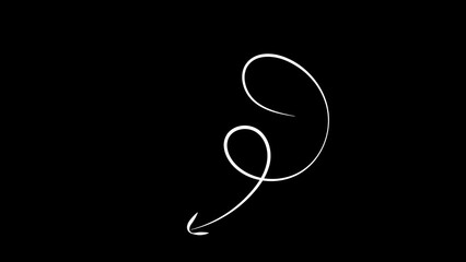 Arrow overly black background screen effect white arrow and set of arrows and hand drawn arrows