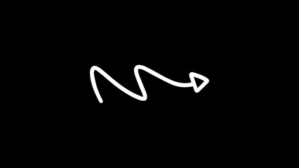 Arrow overly black background screen effect white arrow and set of arrows and hand drawn arrows