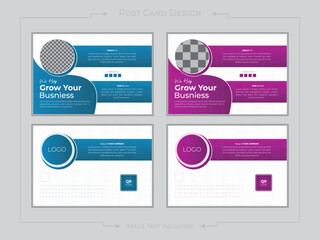 Mortgage Company postcard design template with a creative modern layout. Home for sale postcard Eddm Postcard Design, Event Card Design, Direct Mail Template, Invitation Design.