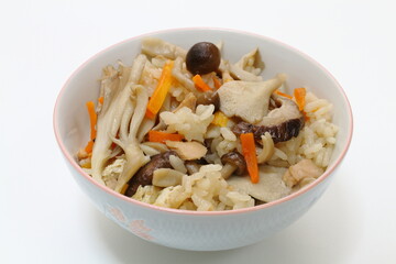 キノコとツナの炊き込みご飯