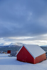 Arctic hut. Norway - 676601106