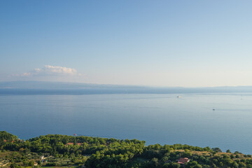 Coast of Split seen from Marjan park. Croatia