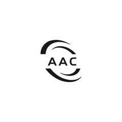 AAC logo. A A C design. White AAC letter. AAC, A A C letter logo design. Initial letter AAC linked circle uppercase monogram logo.