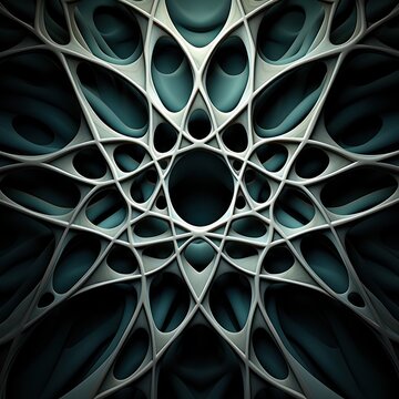 Illustration of 3d crossing of waves and with their almost parallelism they make the appearance of some construction in space