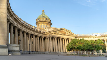 Fototapeta na wymiar St. Petersburg, Russia, July 22, 2023: Kazan Cathedral