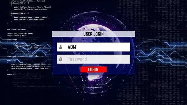 DEEP WEB and Earth Connections Network, Animation, Background, Loop, 4k
