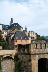 Fototapeta premium Views of Luxembourg or Luxembourg City capital city of Luxembourg country and one of de facto capitals of European Union