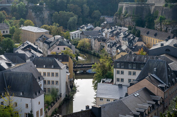 Obraz premium Views of Luxembourg or Luxembourg City capital city of Luxembourg country and one of de facto capitals of European Union