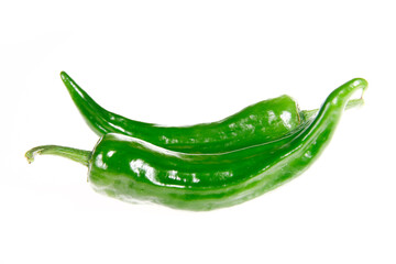Chilies are isolated in white background