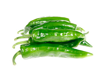 Chilies are isolated in white background