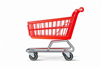 shopping cart isolated on white background