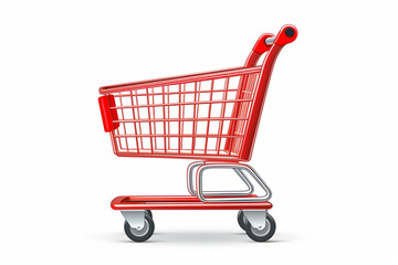 shopping cart isolated on white background