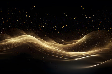Fototapeta na wymiar Gold abstract art for backgrounds and wallpapers