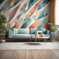 living room, for inspiration, for composing designer work, desktop background, video call background, commercial work and more.