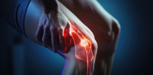 Close Up of a Person Experiencing Knee Pain