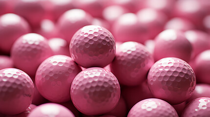 Pink Golf ball background 