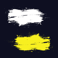 Grungy brush painted banner template background