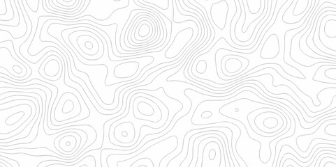 Fototapeta premium Abstract background with waves Topographic map. Geographic mountain relief. Abstract lines background. Contour maps. Vector illustration, Topo contour map white background, Topographic contour line.