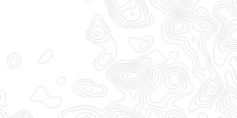 Abstract background with waves Topographic map. Geographic mountain relief. Abstract lines background. Contour maps. Vector illustration, Topo contour map white background, Topographic contour line.