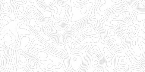 Obraz premium Abstract background with waves Topographic map. Geographic mountain relief. Abstract lines background. Contour maps. Vector illustration, Topo contour map white background, Topographic contour line.