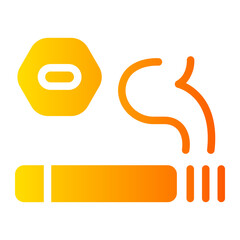 no smoking Gradient icon