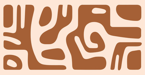 Abstract hand drawn seamless pattern background