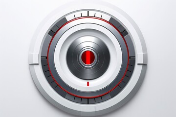 Abstract technology digital keyhole ,high tech multicolor button