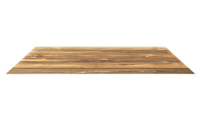 Vector empty wooden table top isolated on white background, used for display or montage your product