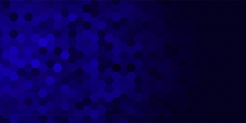 modern dark blue hexagon geometric background