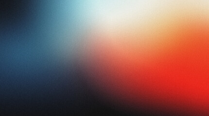black blue orange red white mix , a spray texture color gradient shine bright light and glow , grainy noise grungy empty space rough abstract retro vibe background template - obrazy, fototapety, plakaty