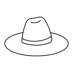 hat panama headdress vector clothing icon element