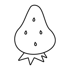 strawberry fruit food health summer sweet icon