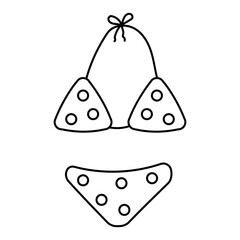 swimsuit summer vacation separate open circle peas