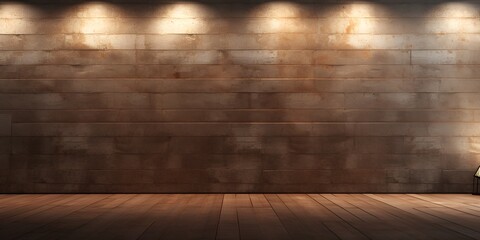 Illuminating Play of Light on Rustic Brick Wall, A Versatile Background for Dynamic Presentations