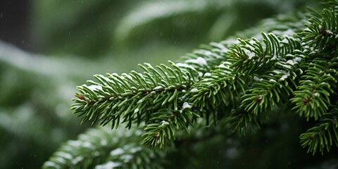 Frosty Elegance, Close up of Christmas Tree in Transparent Water, Perfect for Holiday and Christmas Backgrounds