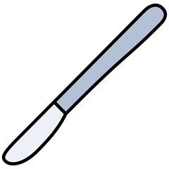 Scalpel icon Outline Flat Design Style