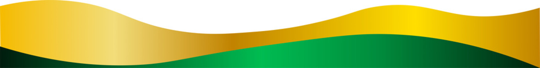 Green and Gold Border Frame Design Element Isolated Vector