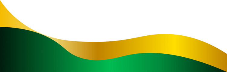 Green and Gold Border Frame Design Element Isolated Vector