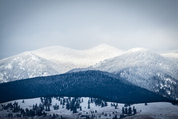 Winter Storm High In the Mountains
