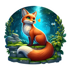 Magical Fox sticker 