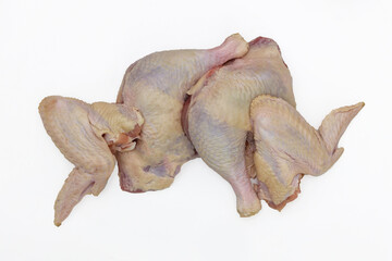Using raw turkey pieces to make tasty food.